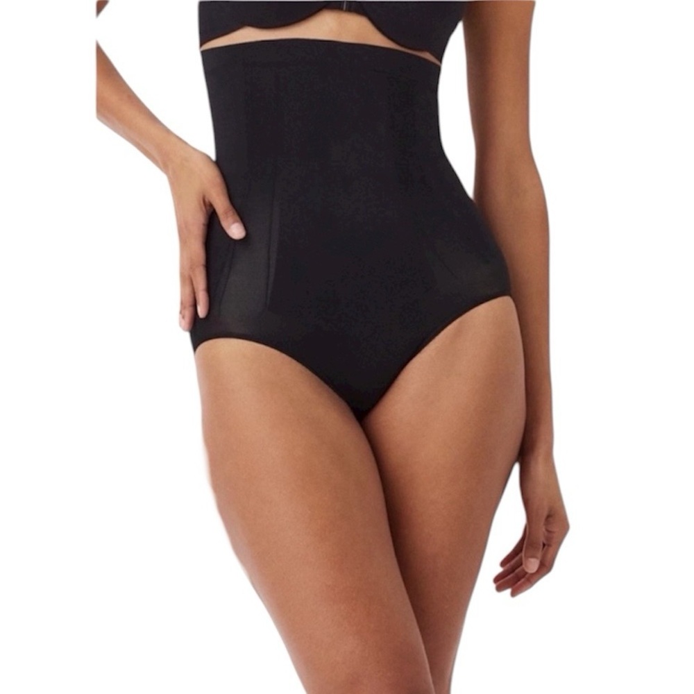 SPANX OnCore NEW High Waisted Briefs Black Shaper NEW Size L